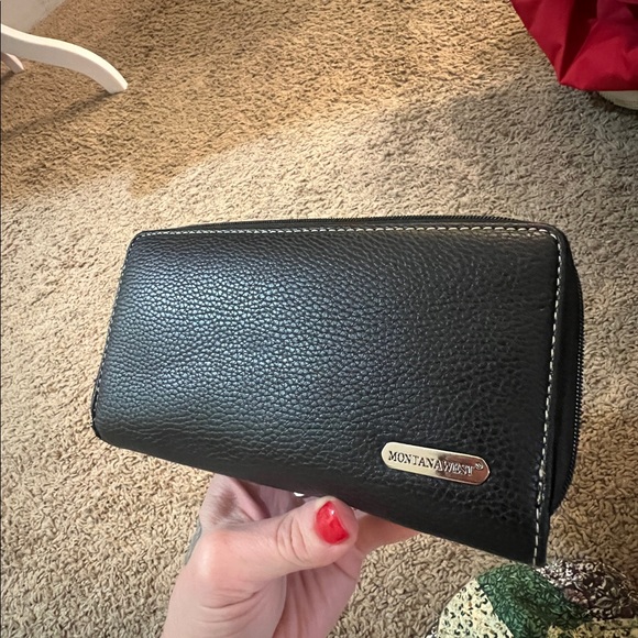 Montana West Black and Silver Embroidered Wallet - Picture 3 of 3